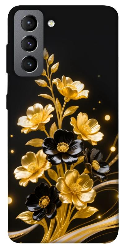Чехол itsPrint Golden shine для Samsung Galaxy S21 FE, цветы, купить оптом с доставкой
