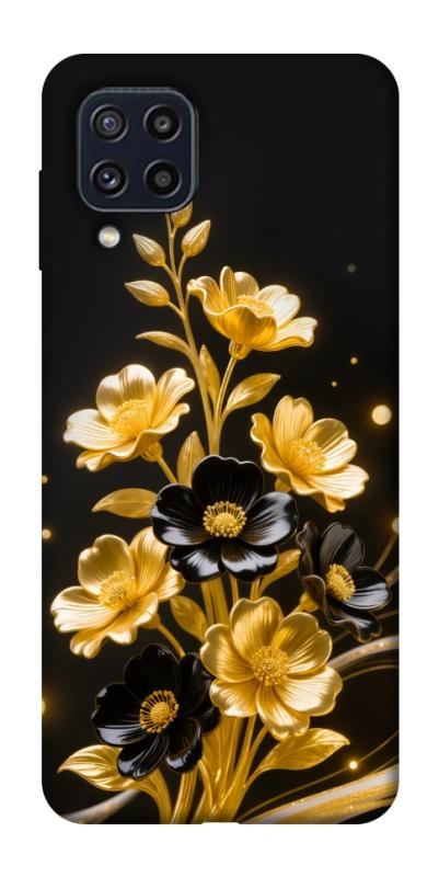 Чехол itsPrint Golden shine для Samsung Galaxy M32, цветы, купить оптом с доставкой