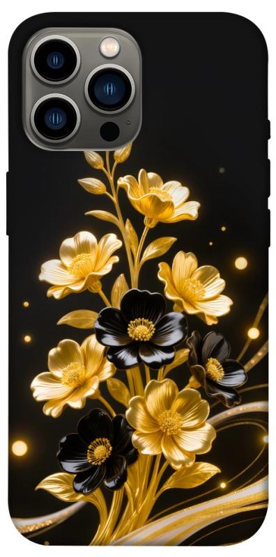 Чехол itsPrint Golden shine для Apple iPhone 13 Pro Max (6.7"), цветы, купить оптом с доставкой
