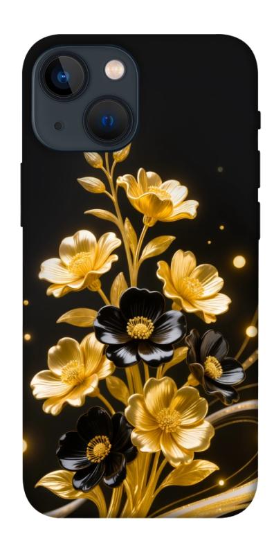 Чехол itsPrint Golden shine для Apple iPhone 13 mini (5.4"), цветы, купить оптом с доставкой