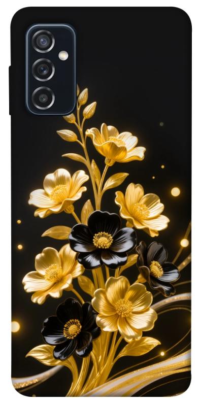 Чехол itsPrint Golden shine для Samsung Galaxy M52, цветы, купить оптом с доставкой