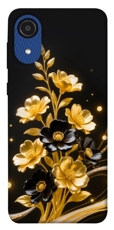 Чехол itsPrint Golden shine для Samsung Galaxy A03 Core, цветы, купить оптом с доставкой