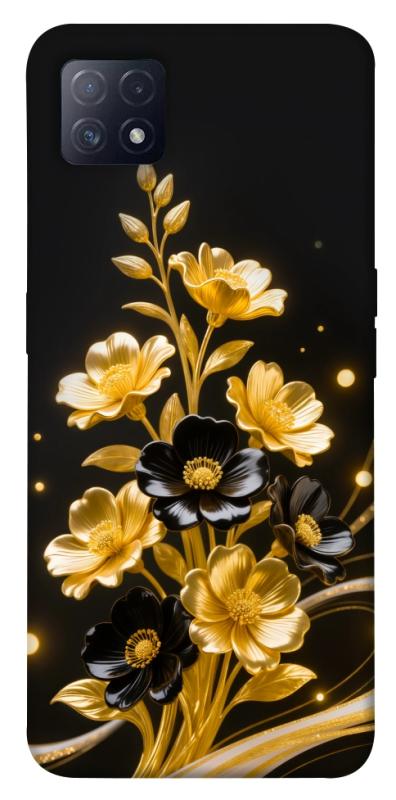 Чехол itsPrint Golden shine для Oppo A72 5G / A73 5G, цветы, купить оптом с доставкой