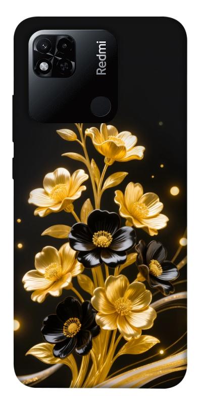Чехол itsPrint Golden shine для Xiaomi Redmi 10A, цветы, купить оптом с доставкой