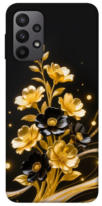 Чехол itsPrint Golden shine для Samsung Galaxy A23 4G, цветы, купить оптом с доставкой