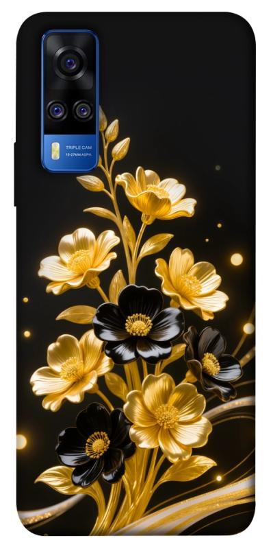 Чохол itsPrint Golden shine для Vivo Y51a, квіти, купити оптом з доставкою