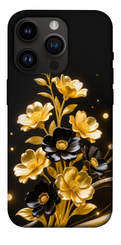 Чехол itsPrint Golden shine для Apple iPhone 14 Pro (6.1"), цветы, купить оптом с доставкой