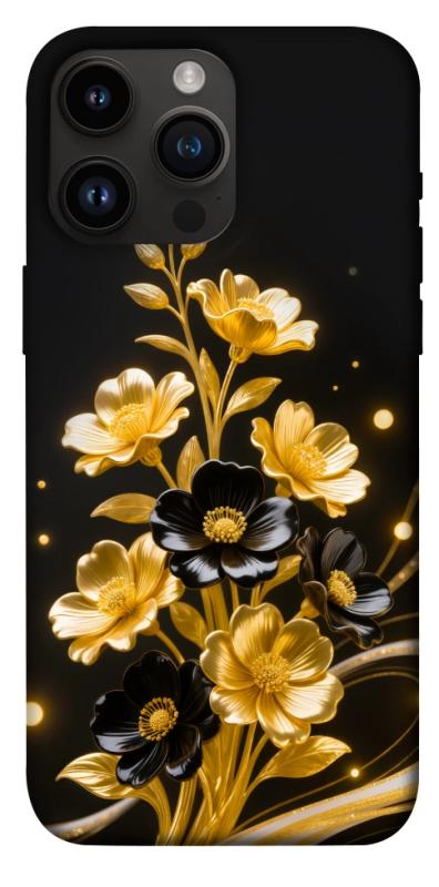 Чехол itsPrint Golden shine для Apple iPhone 14 Pro Max (6.7"), цветы, купить оптом с доставкой