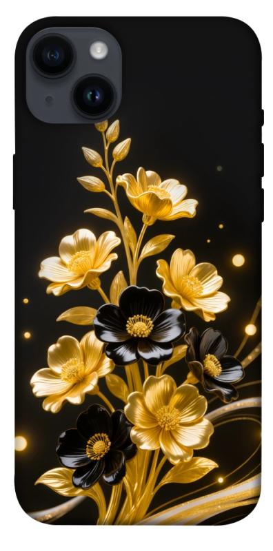 Чехол itsPrint Golden shine для Apple iPhone 14 Plus (6.7"), цветы, купить оптом с доставкой