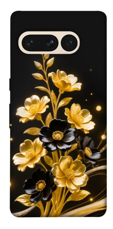 Чехол itsPrint Golden shine для Google Pixel 7 Pro, цветы, купить оптом с доставкой