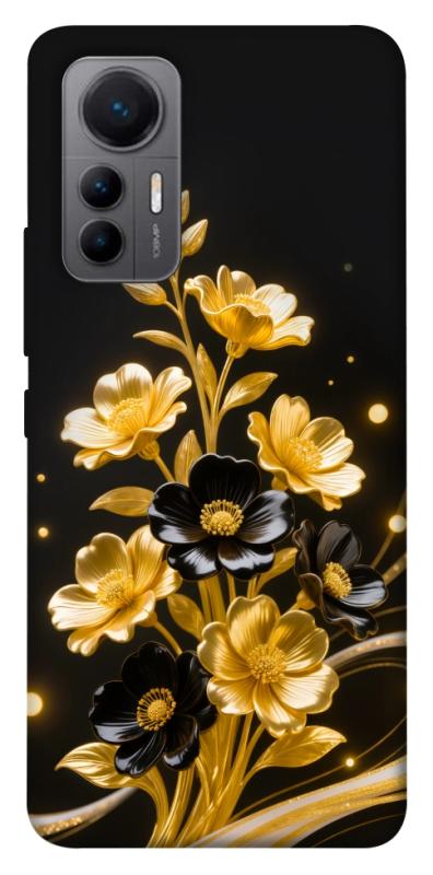 Чехол itsPrint Golden shine для Xiaomi 12 Lite, цветы, купить оптом с доставкой