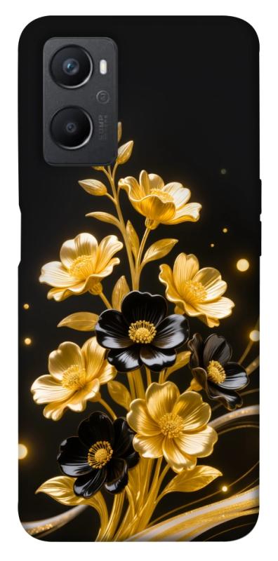 Чехол itsPrint Golden shine для Oppo A96, цветы, купить оптом с доставкой