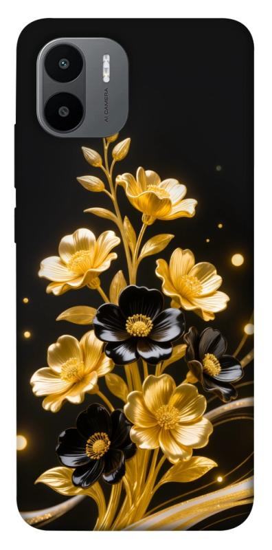 Чехол itsPrint Golden shine для Xiaomi Redmi A1 / A2, цветы, купить оптом с доставкой