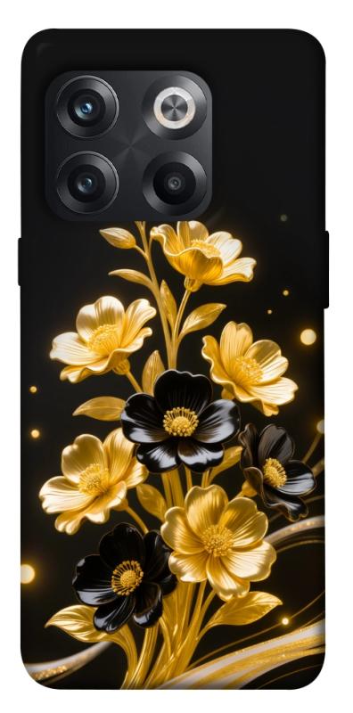 Чехол itsPrint Golden shine для OnePlus 10T, цветы, купить оптом с доставкой