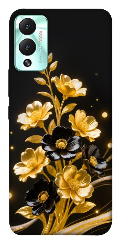 Чехол itsPrint Golden shine для Infinix Hot 12 Play, цветы, купить оптом с доставкой