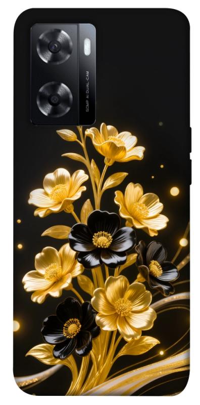 Чехол itsPrint Golden shine для Oppo A57s, цветы, купить оптом с доставкой