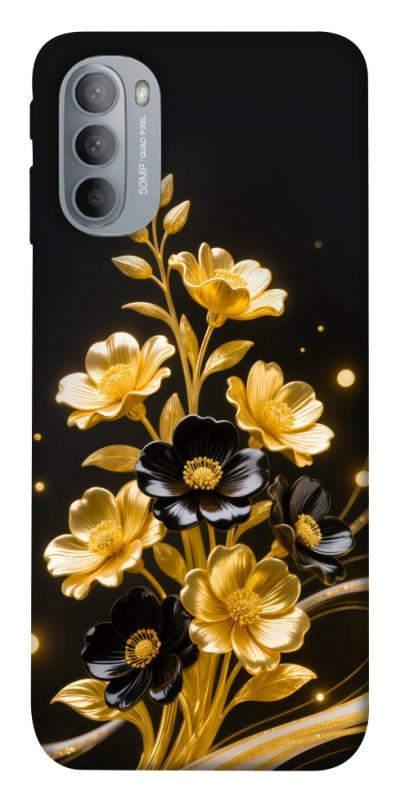 Чохол itsPrint Golden shine для Motorola Moto G31, квіти, купити оптом з доставкою