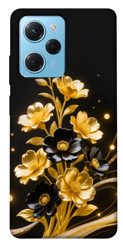 Чехол itsPrint Golden shine для Xiaomi Poco X5 Pro 5G, цветы, купить оптом с доставкой