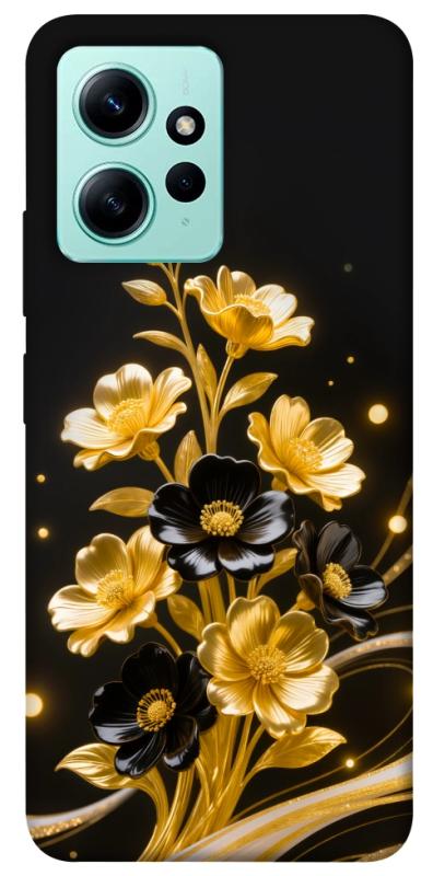 Чехол itsPrint Golden shine для Xiaomi Redmi Note 12 4G, цветы, купить оптом с доставкой