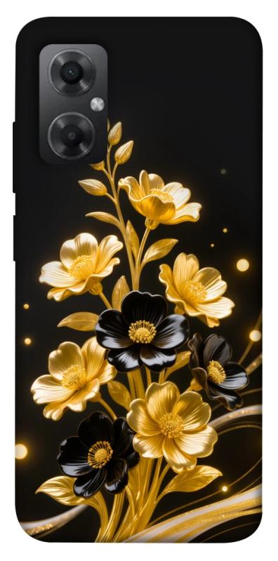 Чехол itsPrint Golden shine для Xiaomi Redmi Note 11R, цветы, купить оптом с доставкой