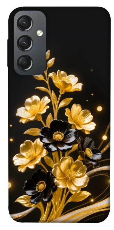 Чехол itsPrint Golden shine для Samsung Galaxy A24 4G, цветы, купить оптом с доставкой