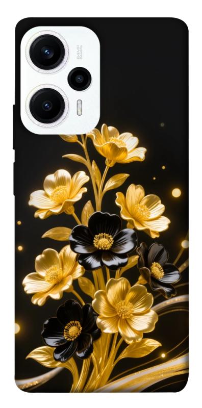 Чехол itsPrint Golden shine для Xiaomi Poco F5 / Note 12 Turbo, цветы, купить оптом с доставкой