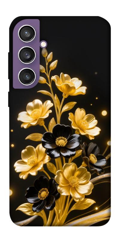 Чехол itsPrint Golden shine для Samsung Galaxy S23 FE, цветы, купить оптом с доставкой
