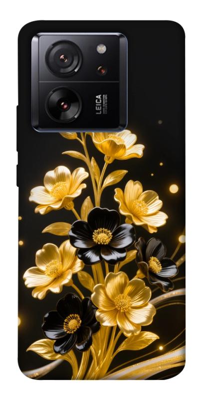 Чехол itsPrint Golden shine для Xiaomi 13T, цветы, купить оптом с доставкой