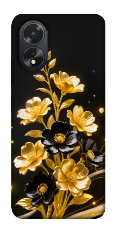 Чехол itsPrint Golden shine для Oppo A38, цветы, купить оптом с доставкой