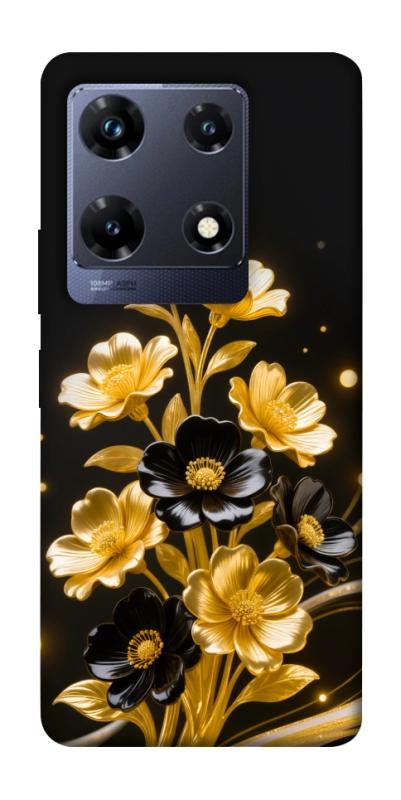 Чехол itsPrint Golden shine для Infinix Note 30 Pro, цветы, купить оптом с доставкой