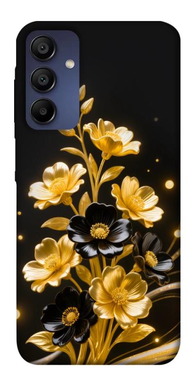 Чехол itsPrint Golden shine для Samsung Galaxy A15 4G/5G, цветы, купить оптом с доставкой