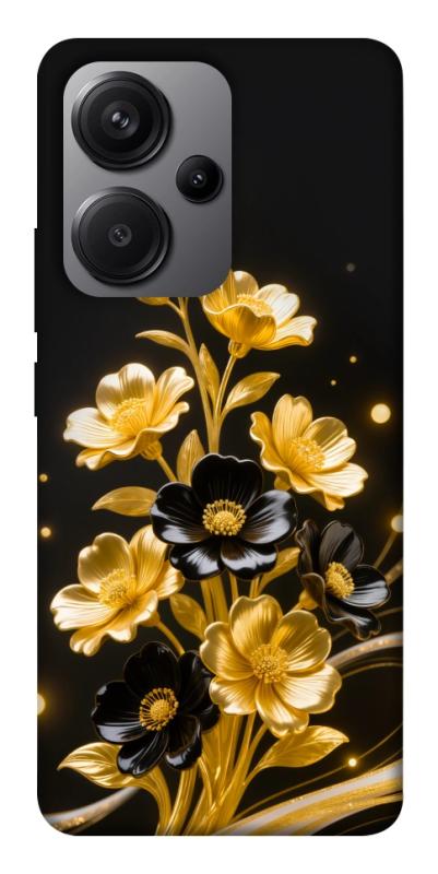 Чехол itsPrint Golden shine для Xiaomi Redmi Note 13 Pro+, цветы, купить оптом с доставкой
