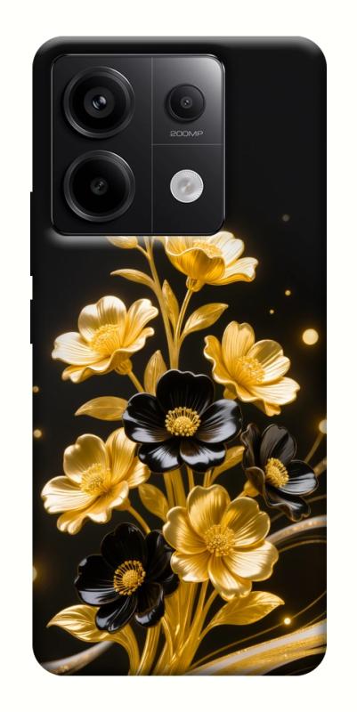 Чехол itsPrint Golden shine для Xiaomi Redmi Note 13 Pro 4G, цветы, купить оптом с доставкой