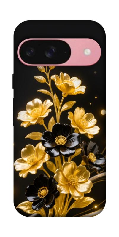 Чехол itsPrint Golden shine для Google Pixel 9, цветы, купить оптом с доставкой