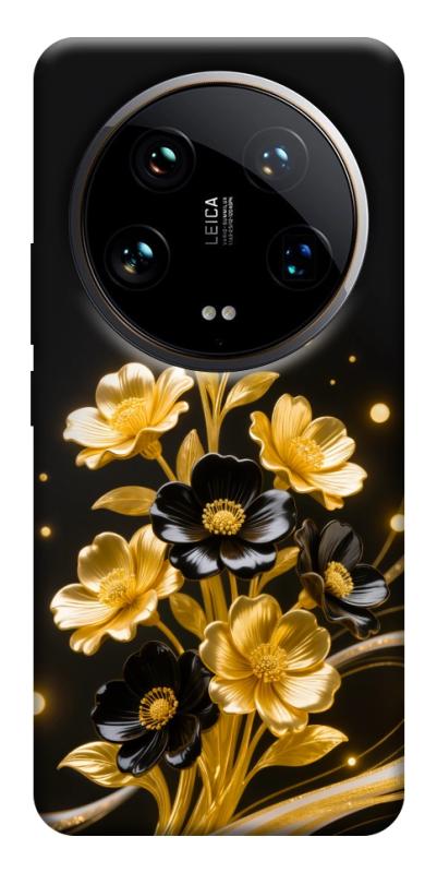 Чехол itsPrint Golden shine для Xiaomi 14 Ultra, цветы, купить оптом с доставкой