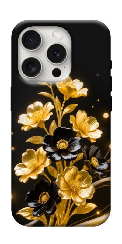 Чехол itsPrint Golden shine для Apple iPhone 16 Pro Max (6.9"), цветы, купить оптом с доставкой