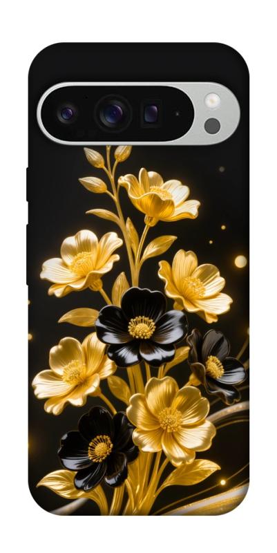 Чехол itsPrint Golden shine для Google Pixel 9 Pro XL, цветы, купить оптом с доставкой