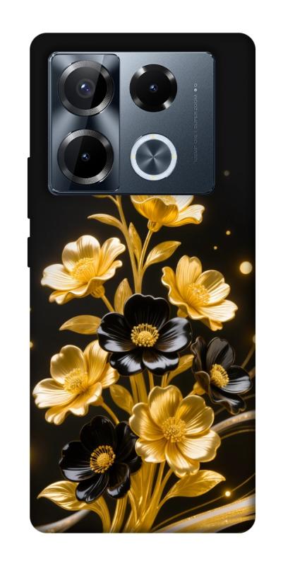 Чехол itsPrint Golden shine для Infinix Note 40 Pro 4G, цветы, купить оптом с доставкой