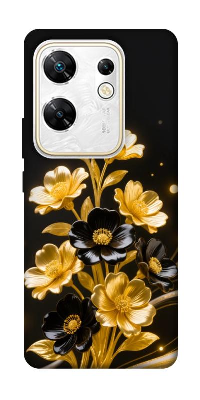 Чехол itsPrint Golden shine для Infinix Zero 30 4G, цветы, купить оптом с доставкой