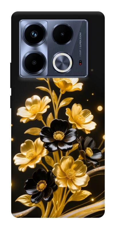 Чехол itsPrint Golden shine для Infinix Note 40 4G, цветы, купить оптом с доставкой