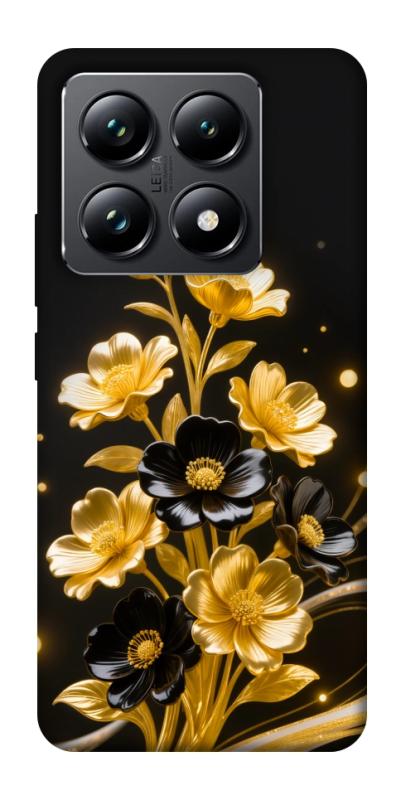 Чехол itsPrint Golden shine для Xiaomi 14T Pro, цветы, купить оптом с доставкой