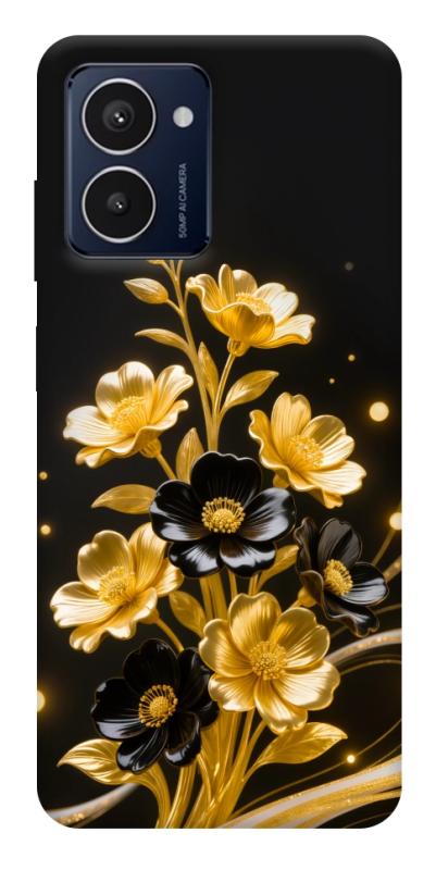 Чехол itsPrint Golden shine для HMD Pulse Pro, цветы, купить оптом с доставкой