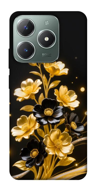 Чехол itsPrint Golden shine для Realme C61 4G, цветы, купить оптом с доставкой