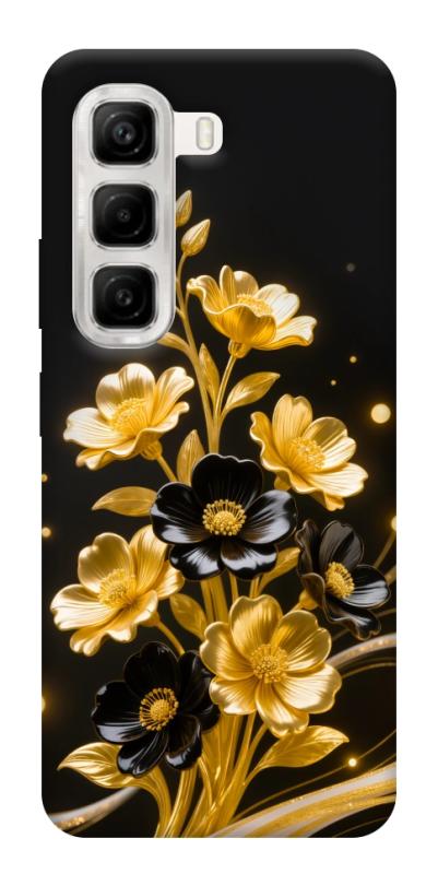 Чехол itsPrint Golden shine для Infinix Hot 50 4G, цветы, купить оптом с доставкой
