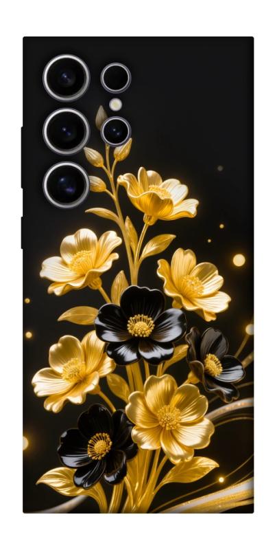Чехол itsPrint Golden shine для Samsung Galaxy S25 Ultra, цветы, купить оптом с доставкой