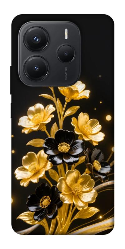 Чехол itsPrint Golden shine для Xiaomi Redmi Note 14 5G, цветы, купить оптом с доставкой