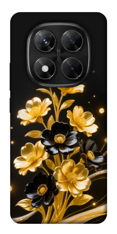 Чехол itsPrint Golden shine для Xiaomi Redmi Note 14 Pro 5G, цветы, купить оптом с доставкой