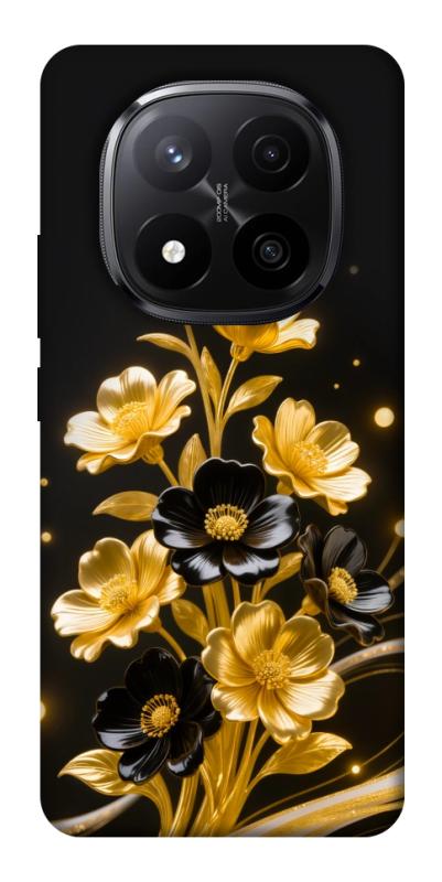 Чехол itsPrint Golden shine для Xiaomi Redmi Note 14 Pro+ 5G, цветы, купить оптом с доставкой