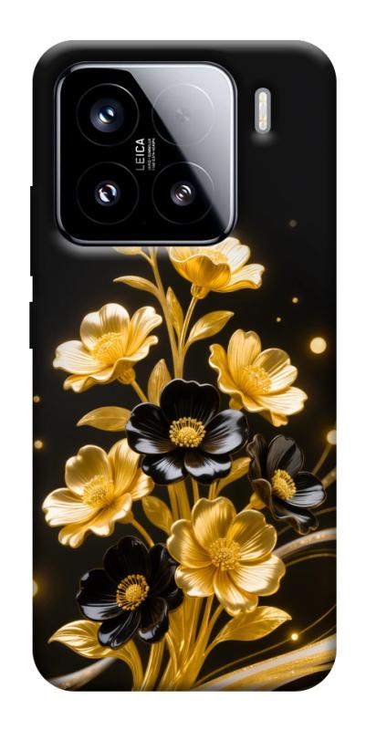 Чехол itsPrint Golden shine для Xiaomi 15, цветы, купить оптом с доставкой
