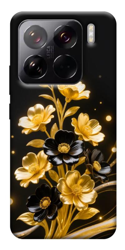 Чехол itsPrint Golden shine для Xiaomi 15 Pro, цветы, купить оптом с доставкой
